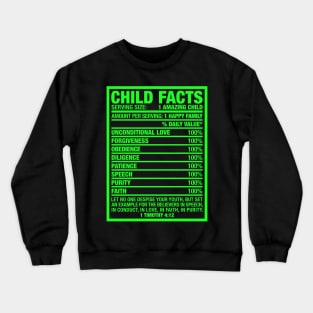 CHILD FACTS Crewneck Sweatshirt